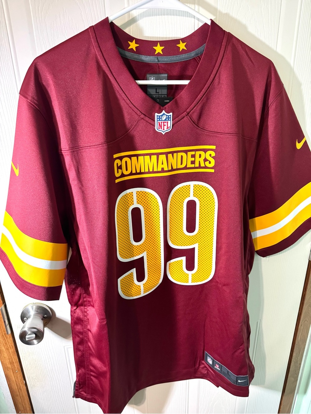 Chase Young Washington Commanders Nike Jersey - Burgundy Size L